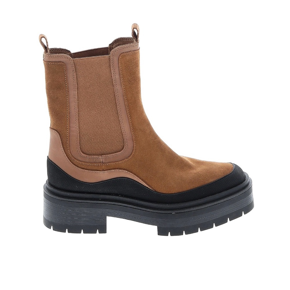 🆕 SAM EDELMAN "Lulia” Chelsea Boot in Camel Suede, size 8 , NEW without box